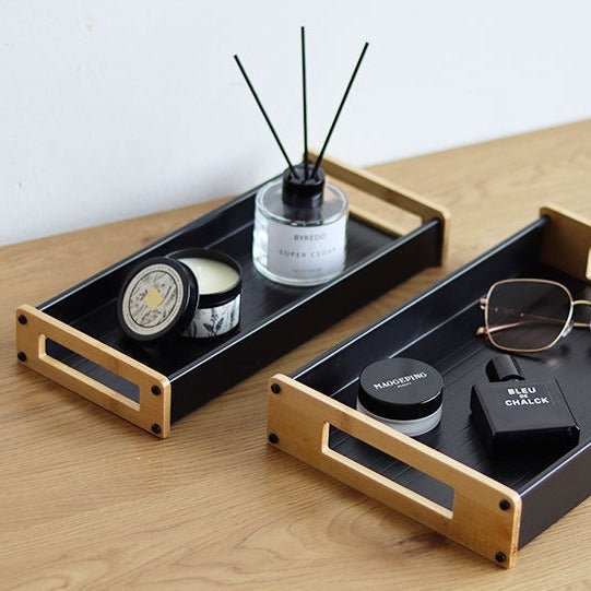 Wooden Handle Tray - Tray - Delicors