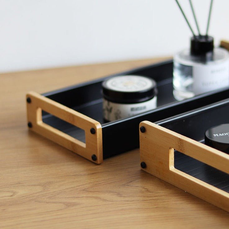 Wooden Handle Tray - Tray - Delicors