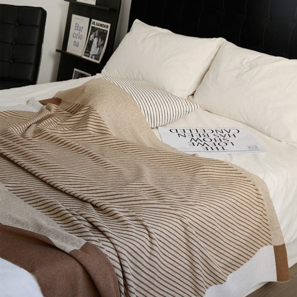 Woolen Stripe Blanket - Throw - Delicors