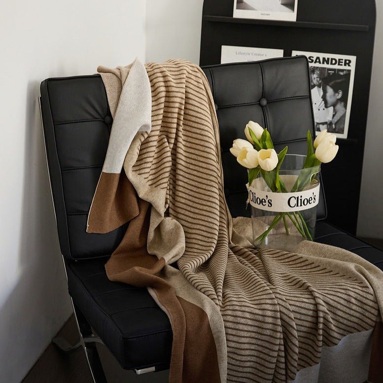 Woolen Stripe Blanket - Throw - Delicors