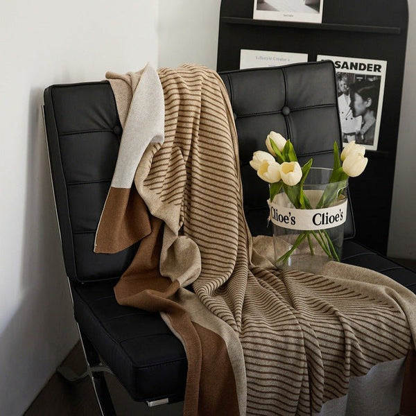 Woolen Stripe Blanket - Throw - Delicors