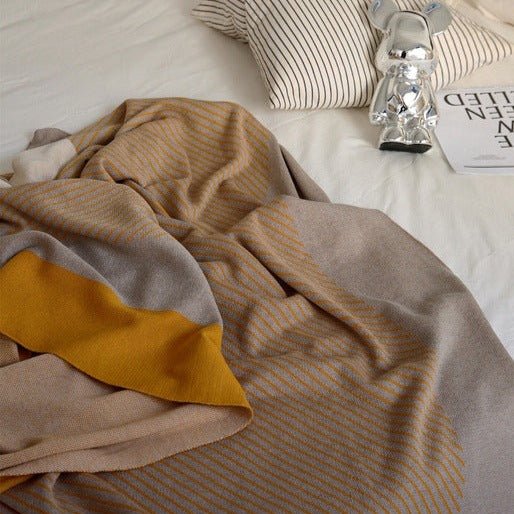 Woolen Stripe Blanket - Throw - Delicors