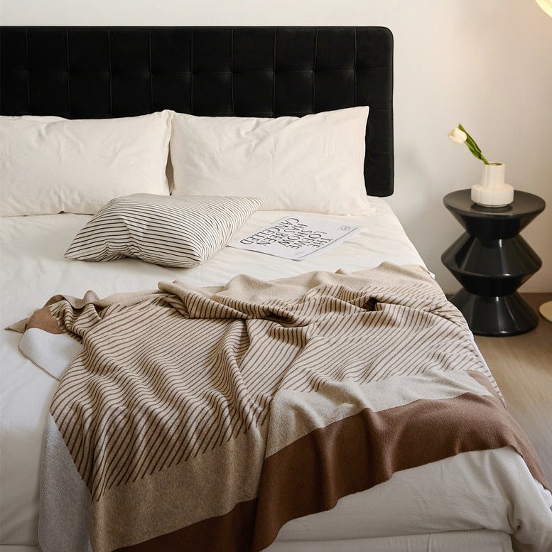 Woolen Stripe Blanket - Throw - Delicors