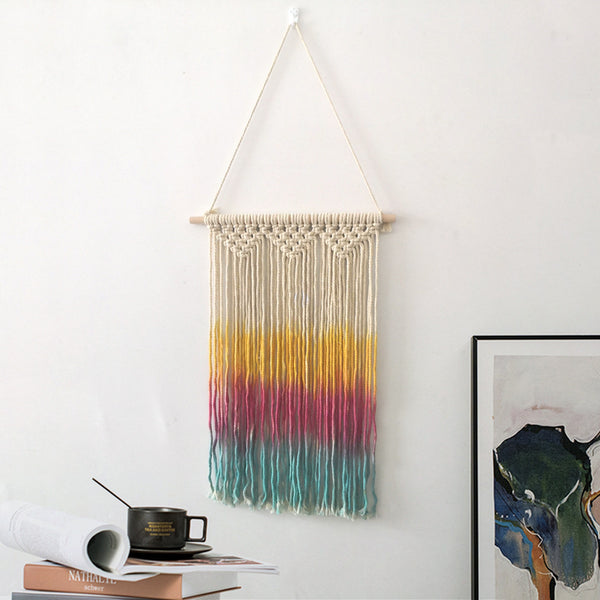 Triple Dyed Macrame Wall Decor