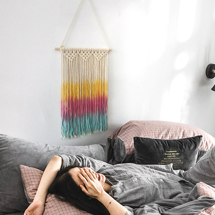 Triple Dyed Macrame Wall Decor