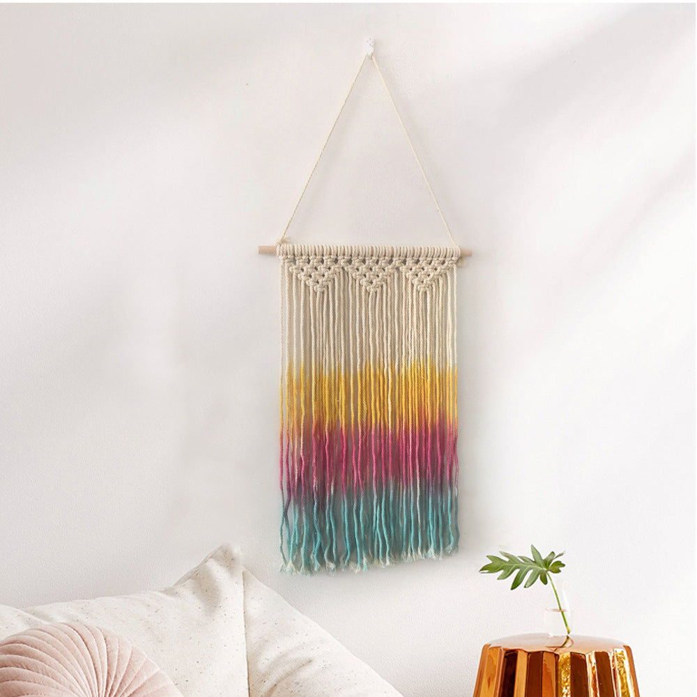 Triple Dyed Macrame Wall Decor
