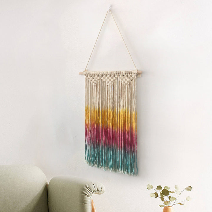 Triple Dyed Macrame Wall Decor