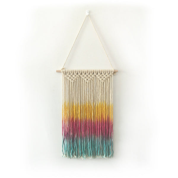 Triple Dyed Macrame Wall Decor