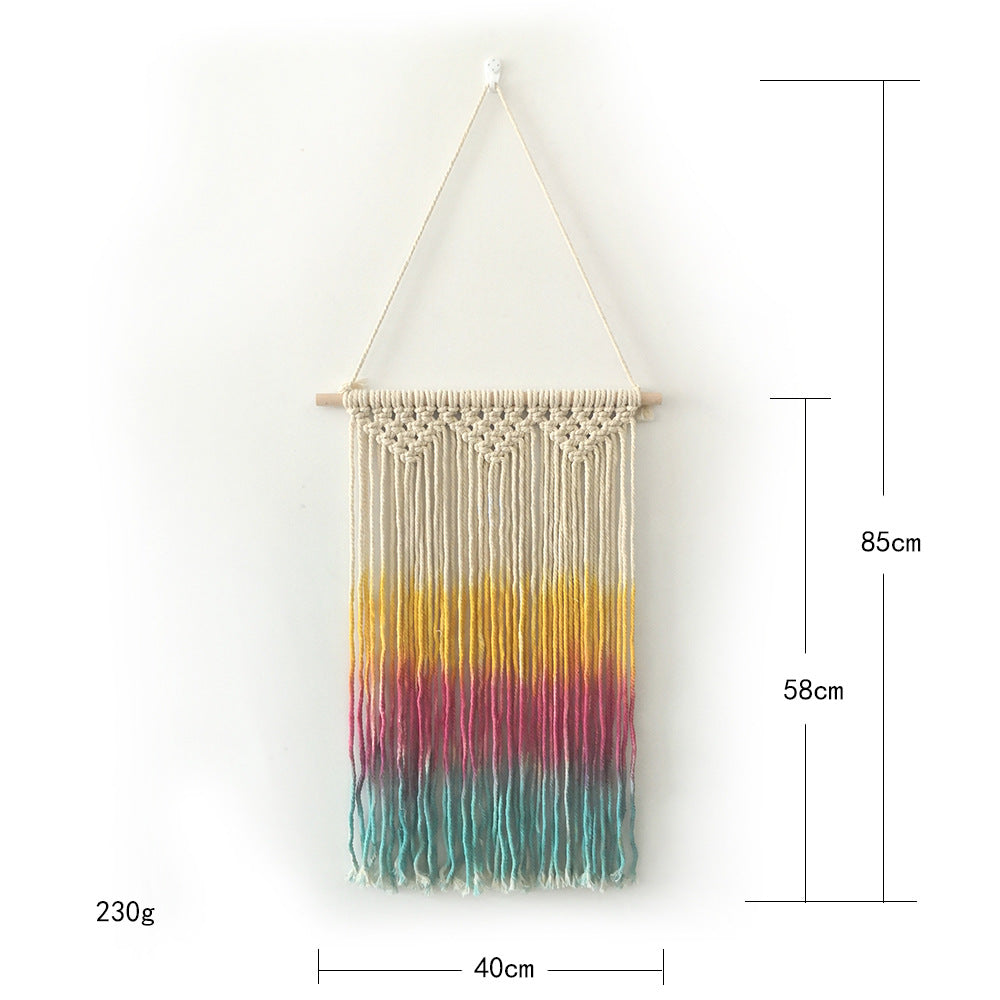 Triple Dyed Macrame Wall Decor