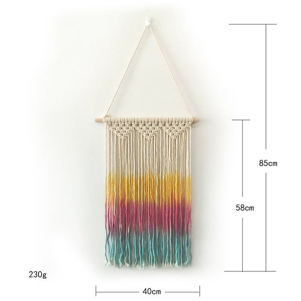 Triple Dyed Macrame Wall Decor