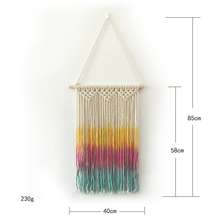 Triple Dyed Macrame Wall Decor