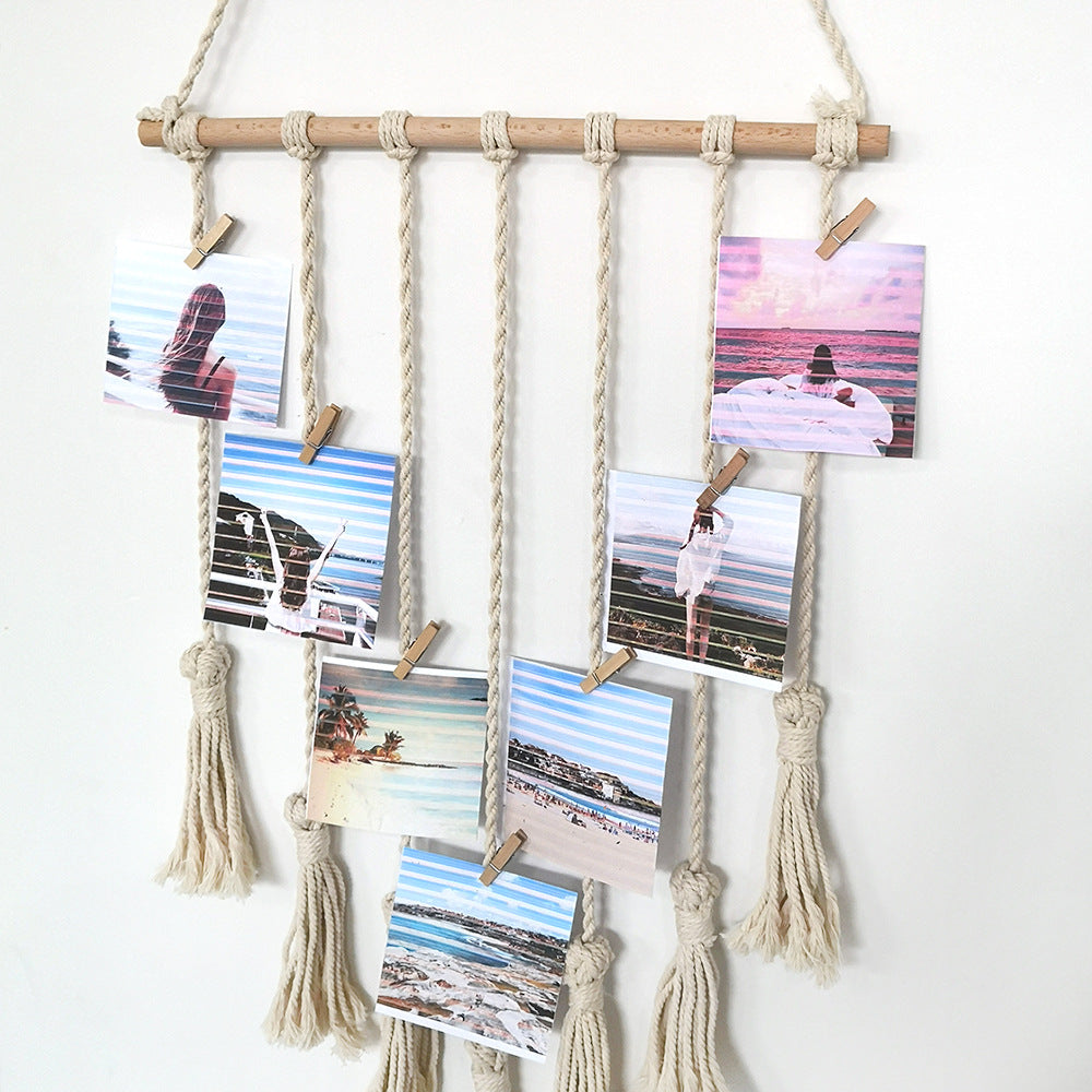 Photo Display Macrame Wall Decor