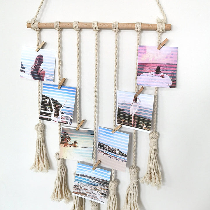 Photo Display Macrame Wall Decor