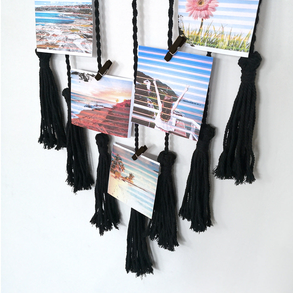 Photo Display Macrame Wall Decor