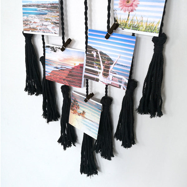 Photo Display Macrame Wall Decor