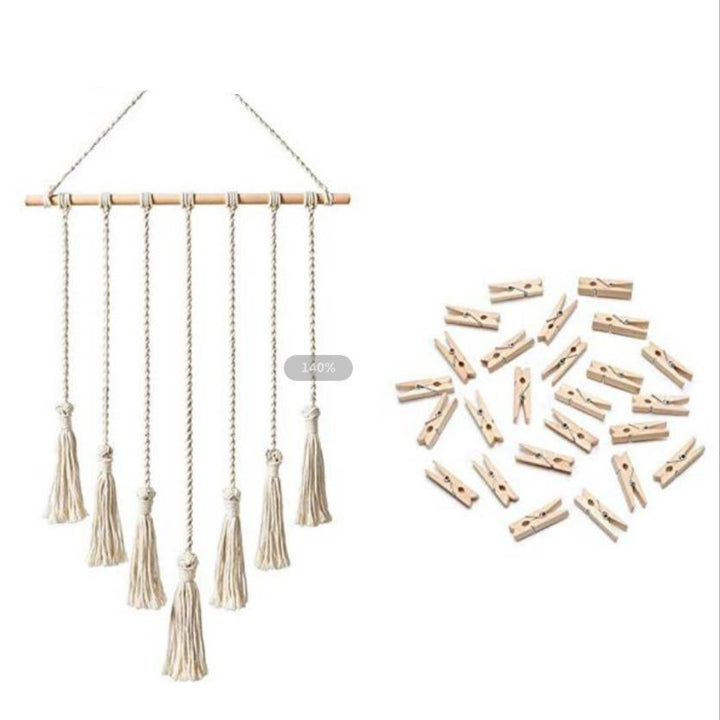 Photo Display Macrame Wall Decor