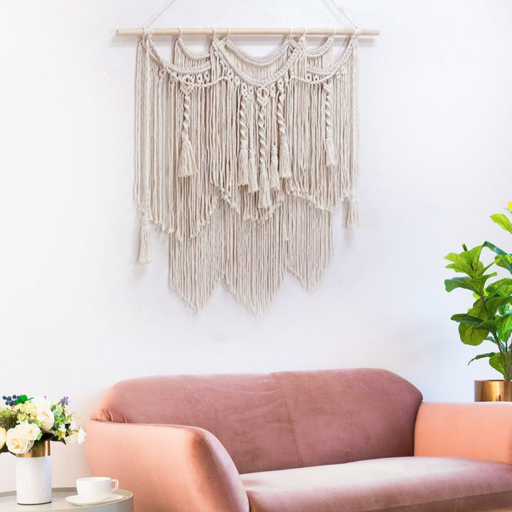 Woven Layer Macrame Wall Decor