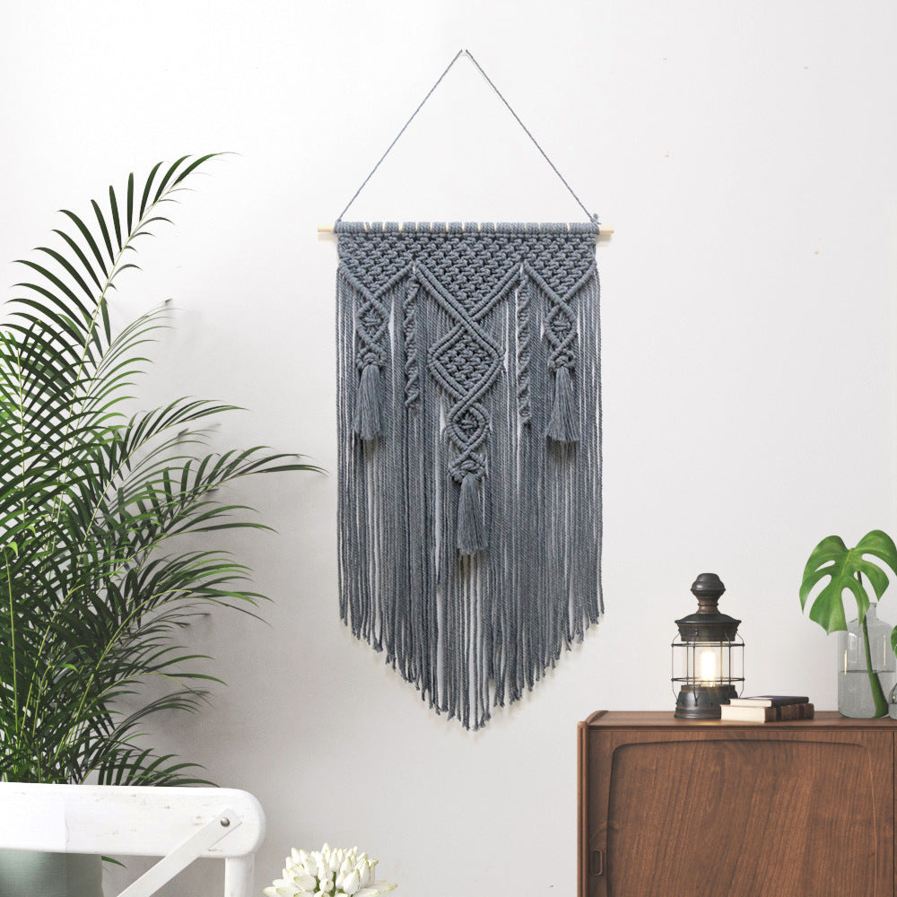 Geometric Tassel Macrame Wall Decor
