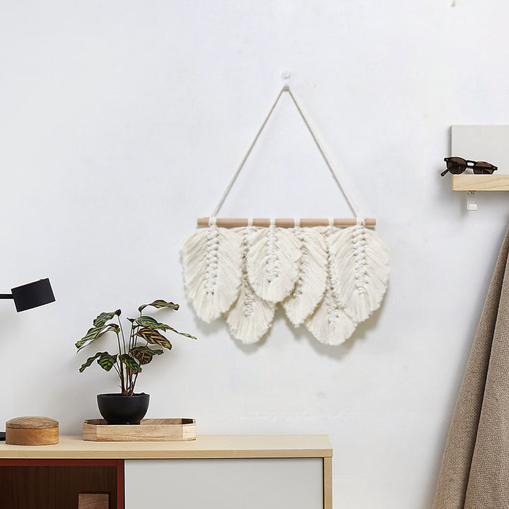 Weave Feather Macrame Wall Decor