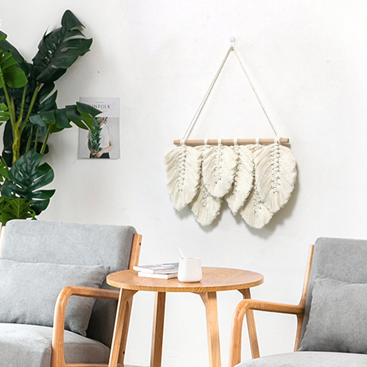 Weave Feather Macrame Wall Decor