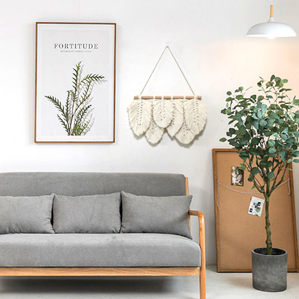 Weave Feather Macrame Wall Decor