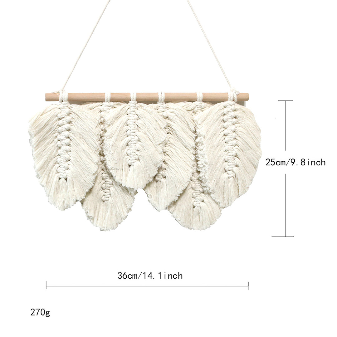 Weave Feather Macrame Wall Decor