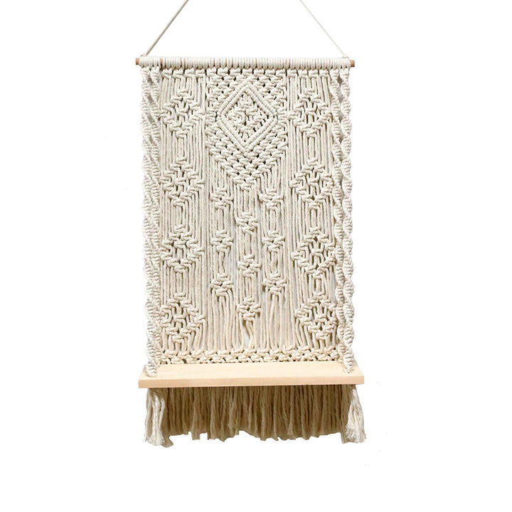 Handwoven Shelf Macrame Wall Decor