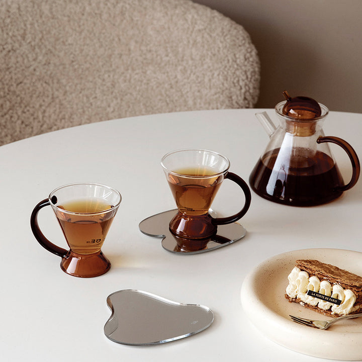 Polygonal Mirror Acrylic Coasters Collection