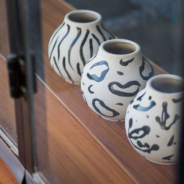 Charming Wildlife Ceramic Vase