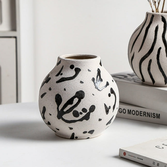 Charming Wildlife Ceramic Vase