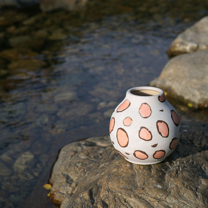 Charming Wildlife Ceramic Vase