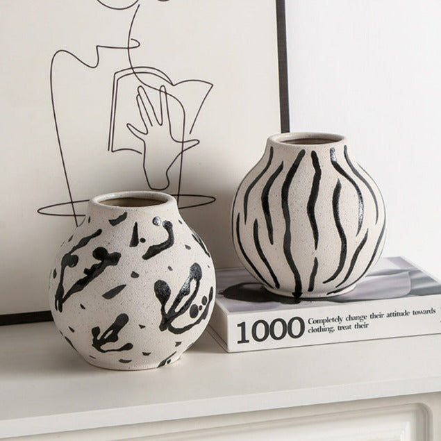 Charming Wildlife Ceramic Vase