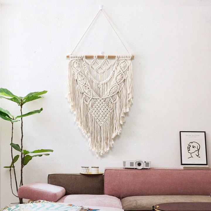 Ethereal Diamond Macrame Wall Decor