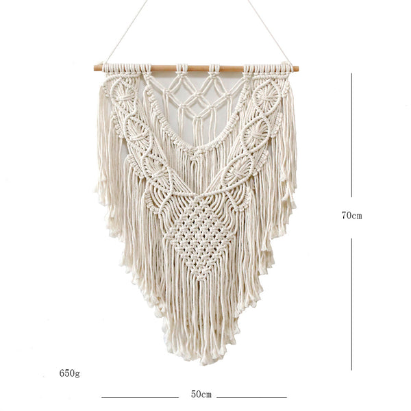 Ethereal Diamond Macrame Wall Decor