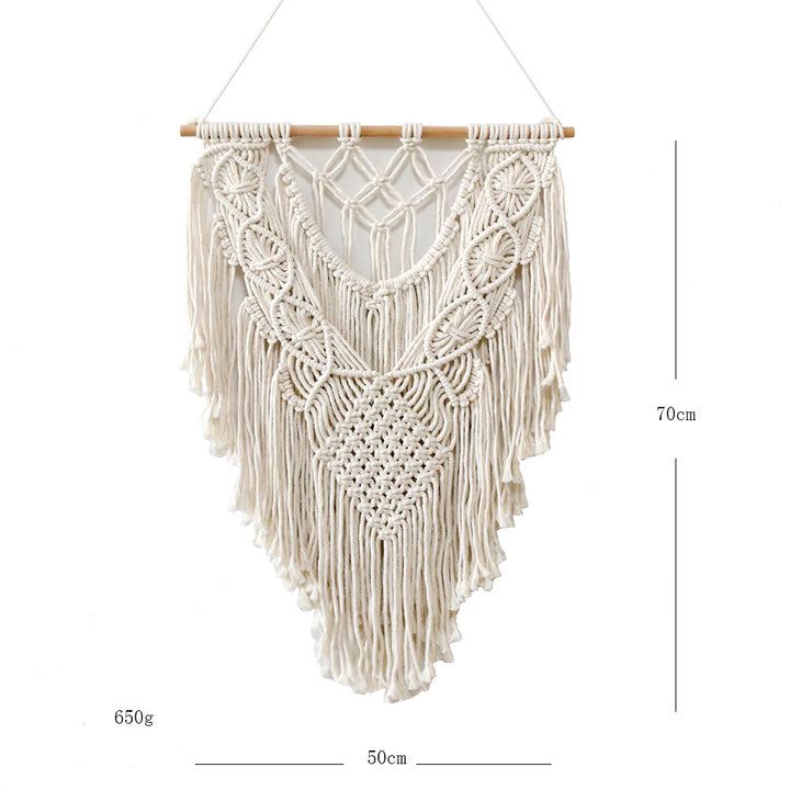 Ethereal Diamond Macrame Wall Decor