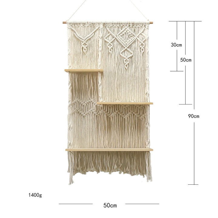 Shelf Rack Macrame Wall Decor