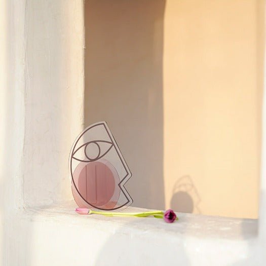 Abstract Face Acrylic Vase -Vase- Delicors