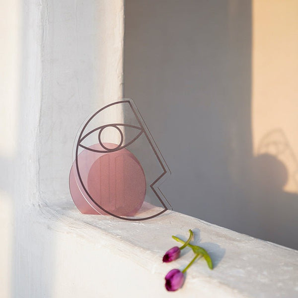 Abstract Face Acrylic Vase -Vase- Delicors