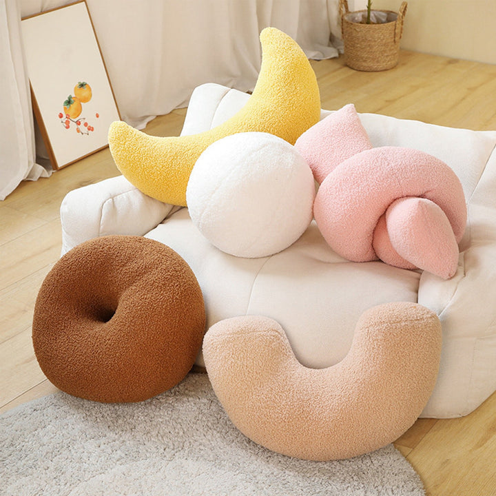 Abstract Shapes Boucle Cushion Collection -- Delicors