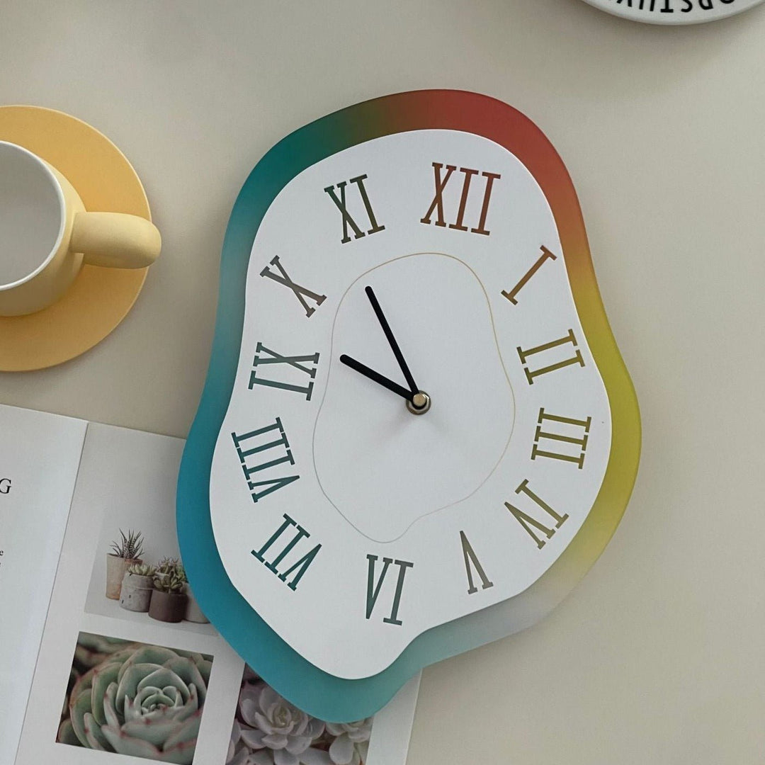 Acrylic Melted Time Clock -clock- Delicors