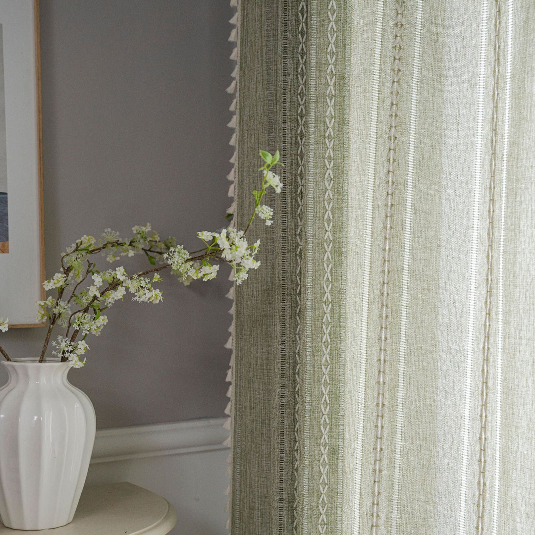 Allora Crochet Panel Curtain -Curtain- Delicors