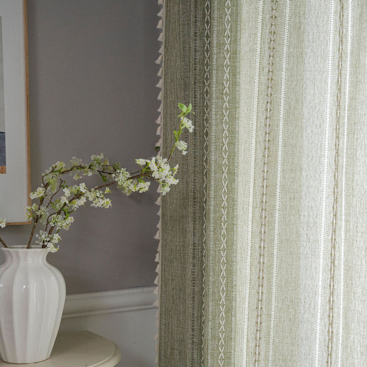 Allora Crochet Panel Curtain -Curtain- Delicors