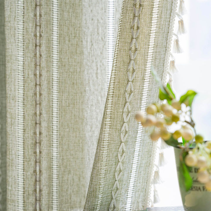 Allora Crochet Panel Curtain -Curtain- Delicors