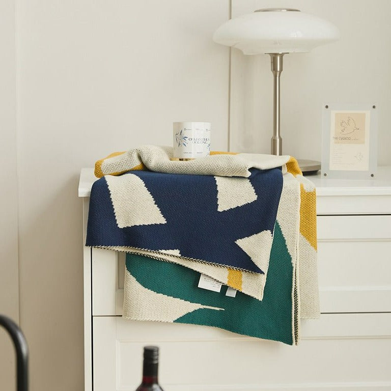 Apricot Leaves Blanket -Throw- Delicors