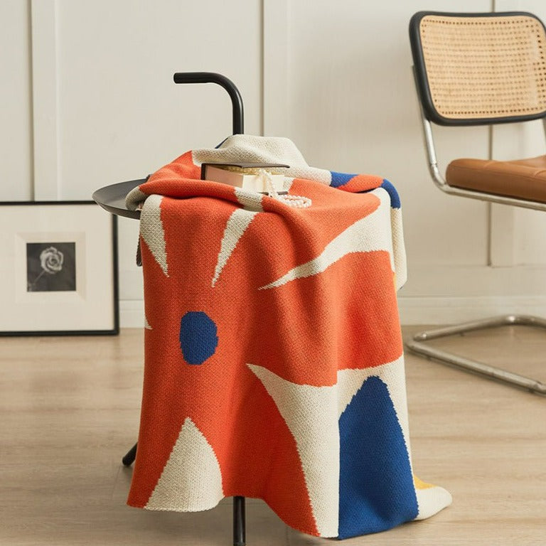 Apricot Leaves Blanket -Throw- Delicors