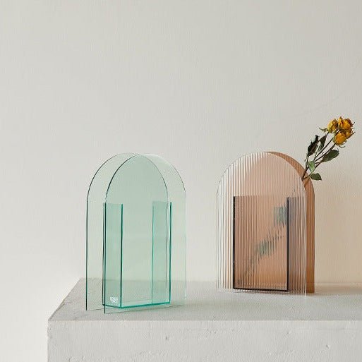 Arches Fluted Acrylic Vase Collection -- Delicors