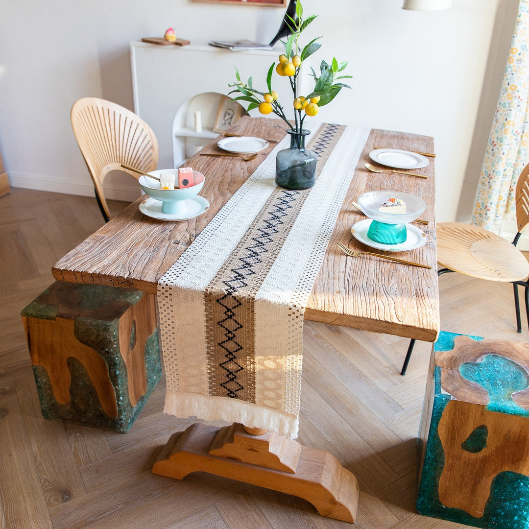 Aztec Woven Table Runner -Table Runner- Delicors