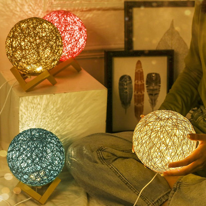 Bamboo Ball Lamp -Lamps- Delicors