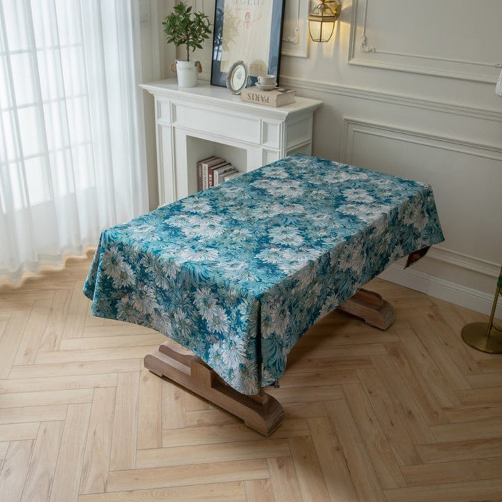 Blooming Flowers Tablecloth -Table Cloth- Delicors
