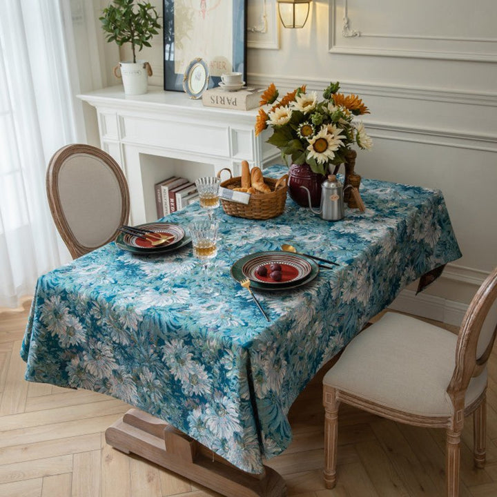 Blooming Flowers Tablecloth -Table Cloth- Delicors
